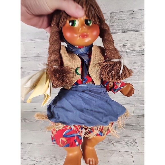 Vintage NABER KIDS Doll WOOD CHIPS & RESIN Darina Rare COA ATTACHED Toddler 18" - Picture 7 of 10